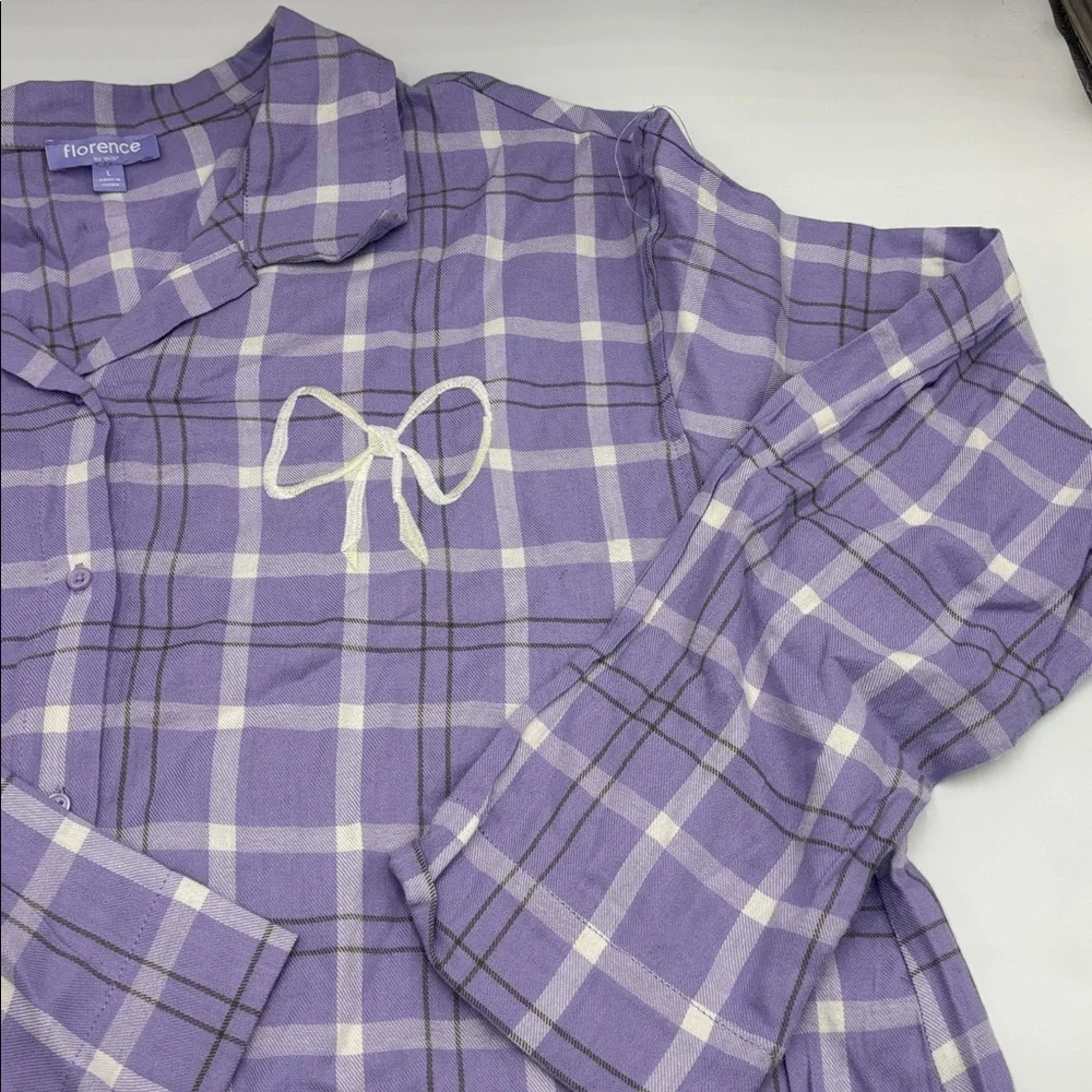 Florence by Mills Cozy Flannel Nice Spice Sleep Shirt